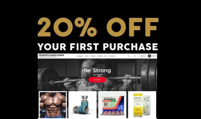 20% OFF for your First Order at IRONPHARM